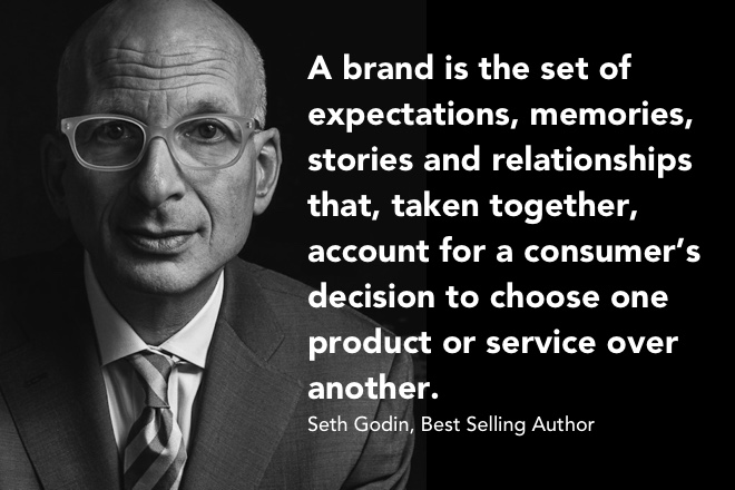 Best Selling Author, Seth Godin, Branding Quote 2
